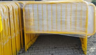 Bariera chodnikowa U-11a szczeblinkowa | do wkopania, wbetonowania, żółta